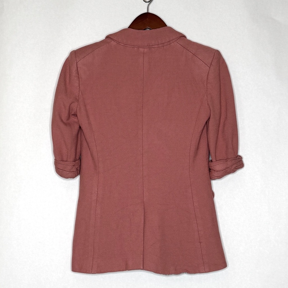 Veronica Beard Blazer Odile Dickey Pink Jacket Rosewood Double Breasted SZ 0 - Picture 5 of 16